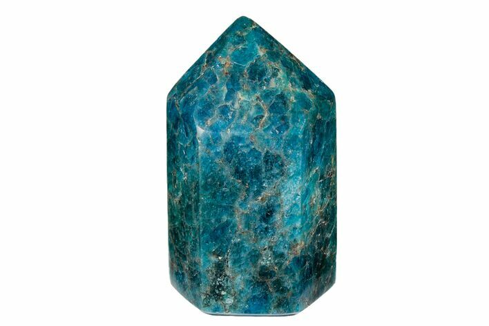 Polished Blue Apatite Tower - Madagascar #191071